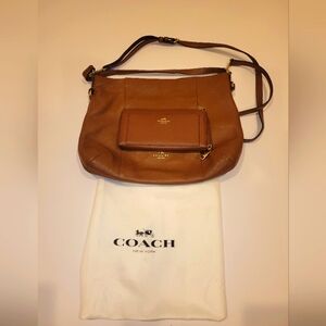 Coach Brown Leather Handbag and Wallet Set